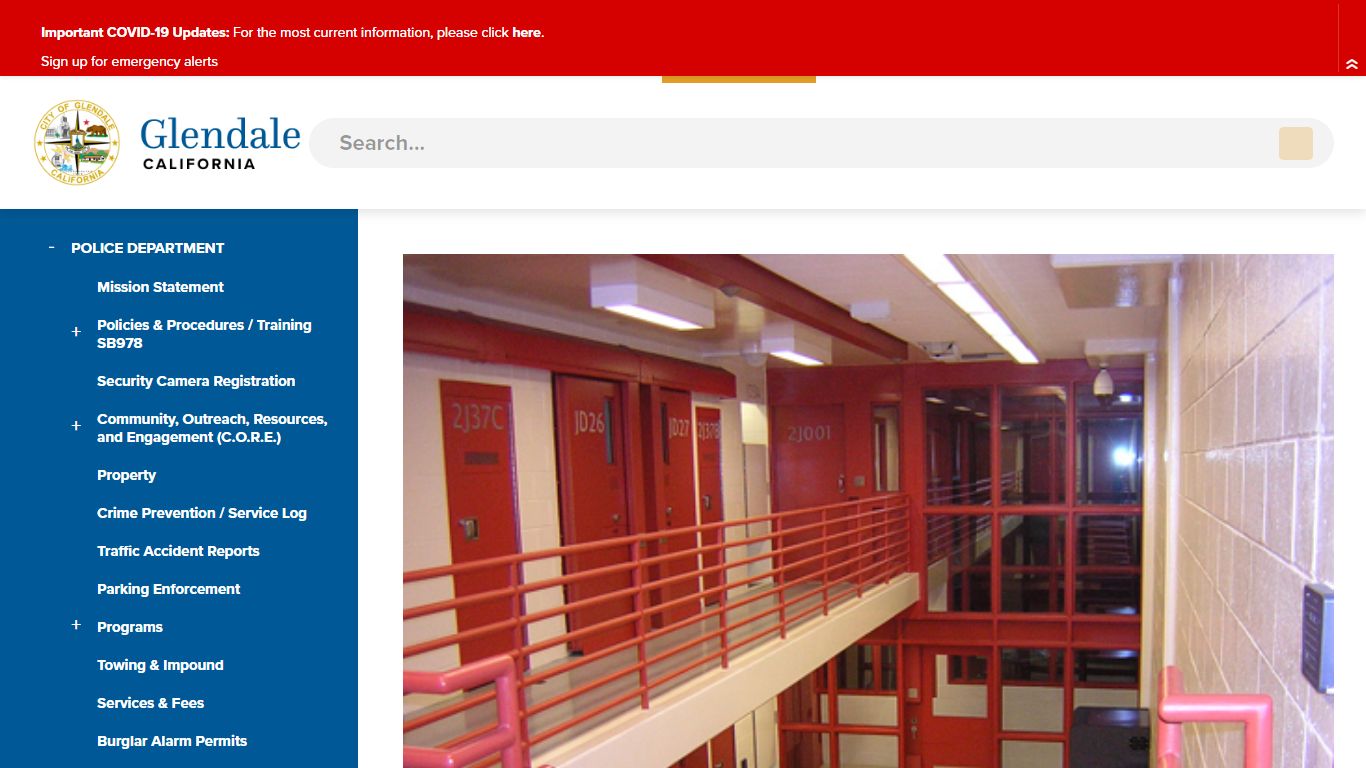Glendale City Jail | City of Glendale, CA